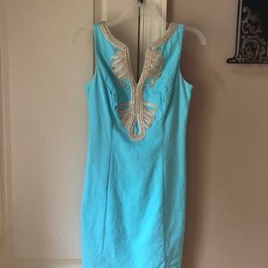 Lily Pulitzer size 2 dress with metallic details